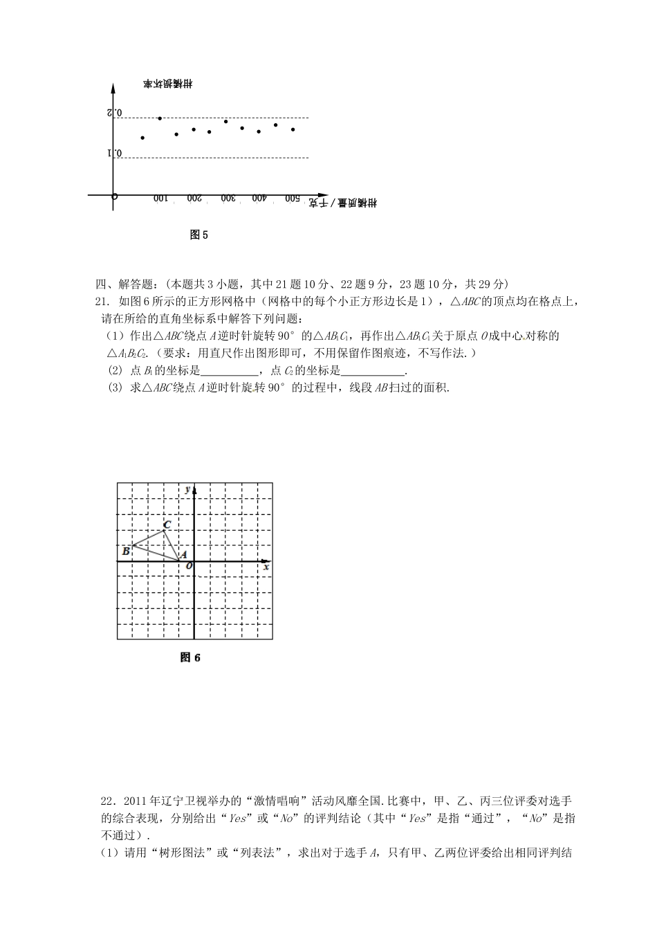 九年级数学暑假上课验收试卷_第3页