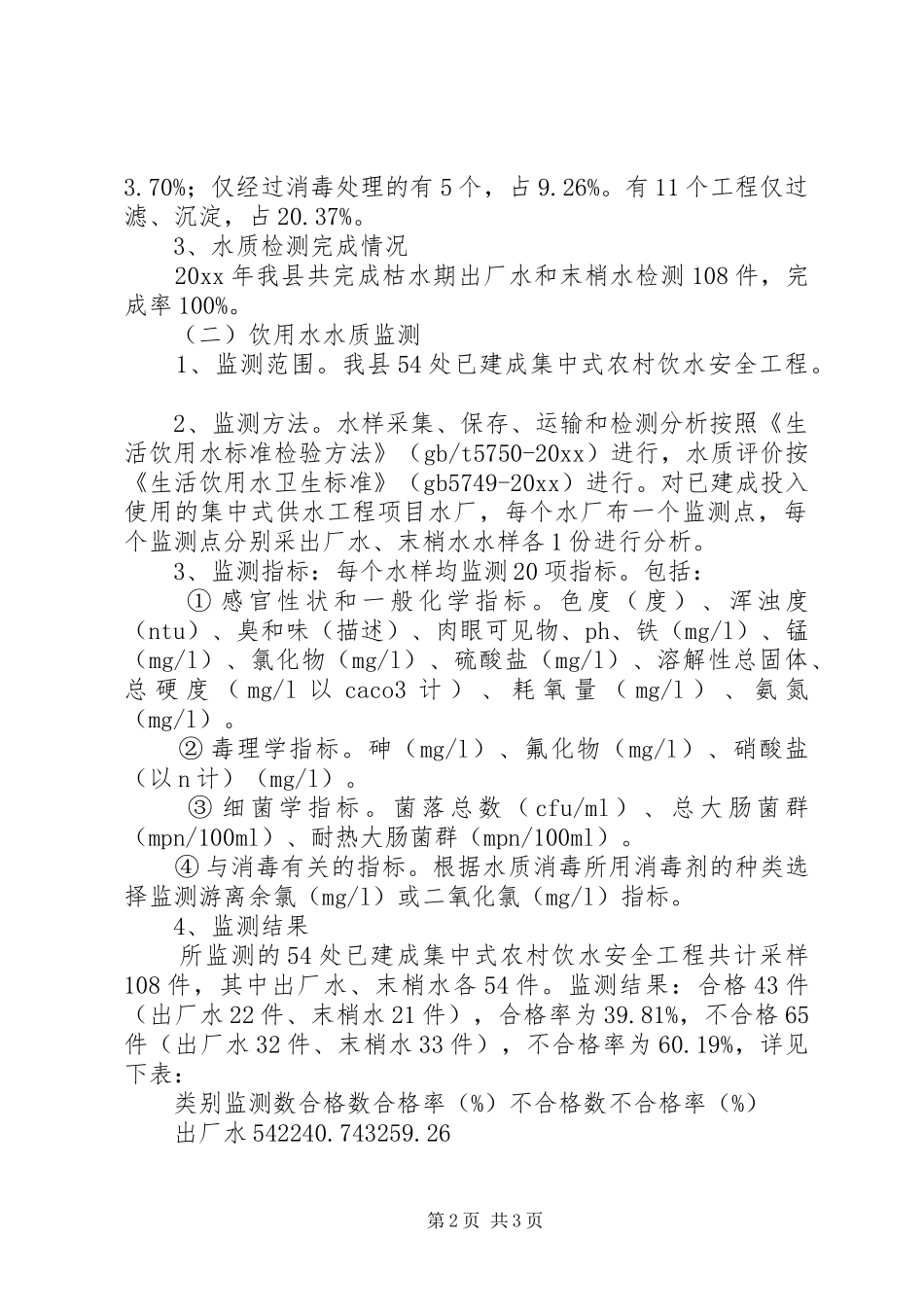 农村饮水安全工程工作总结 _第2页