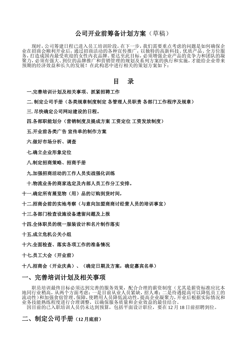 公司开业前筹备计划书_第1页
