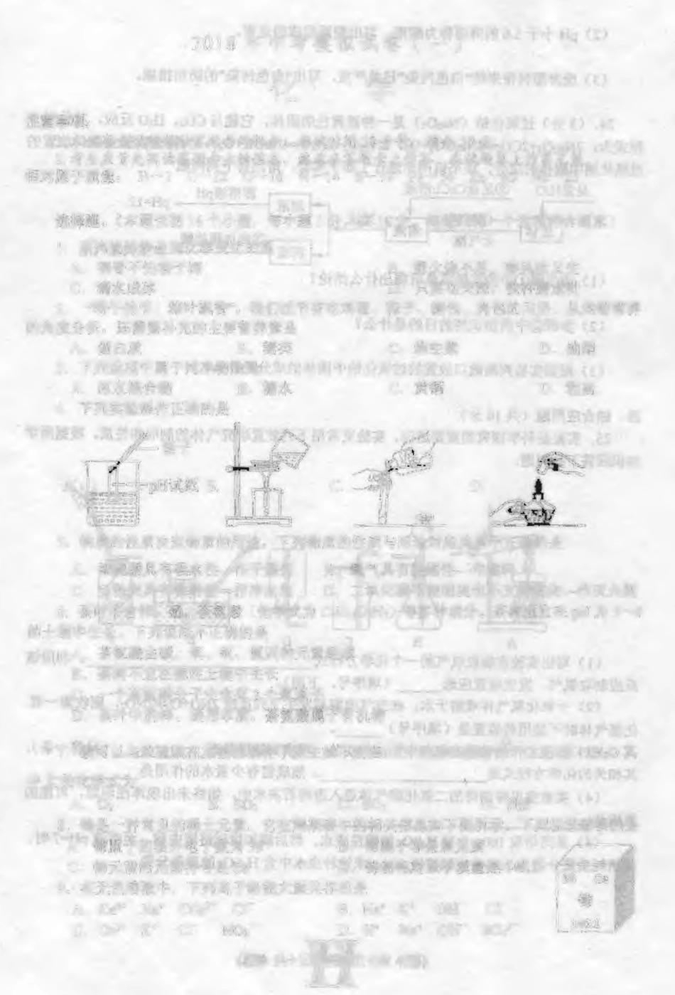 九年级化学下学期第一次模拟(期中)试卷(pdf) 河南省南阳市唐河县九年级化学下学期第一次模拟(期中)试卷(pdf)_第1页
