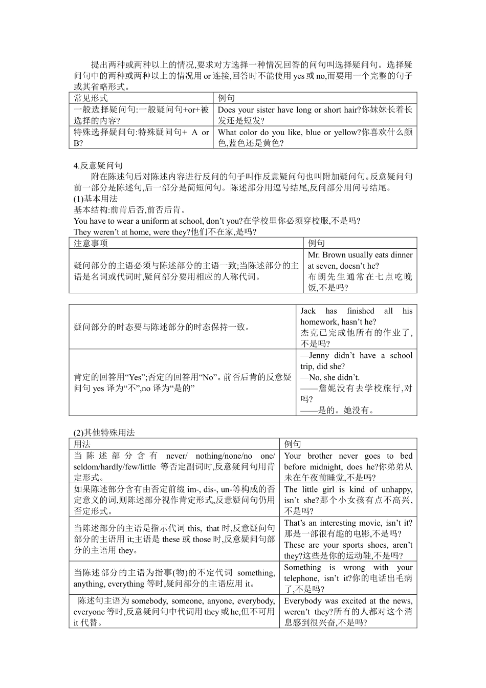 中考英语二轮专项复习 句子结构(pdf)试卷_第3页