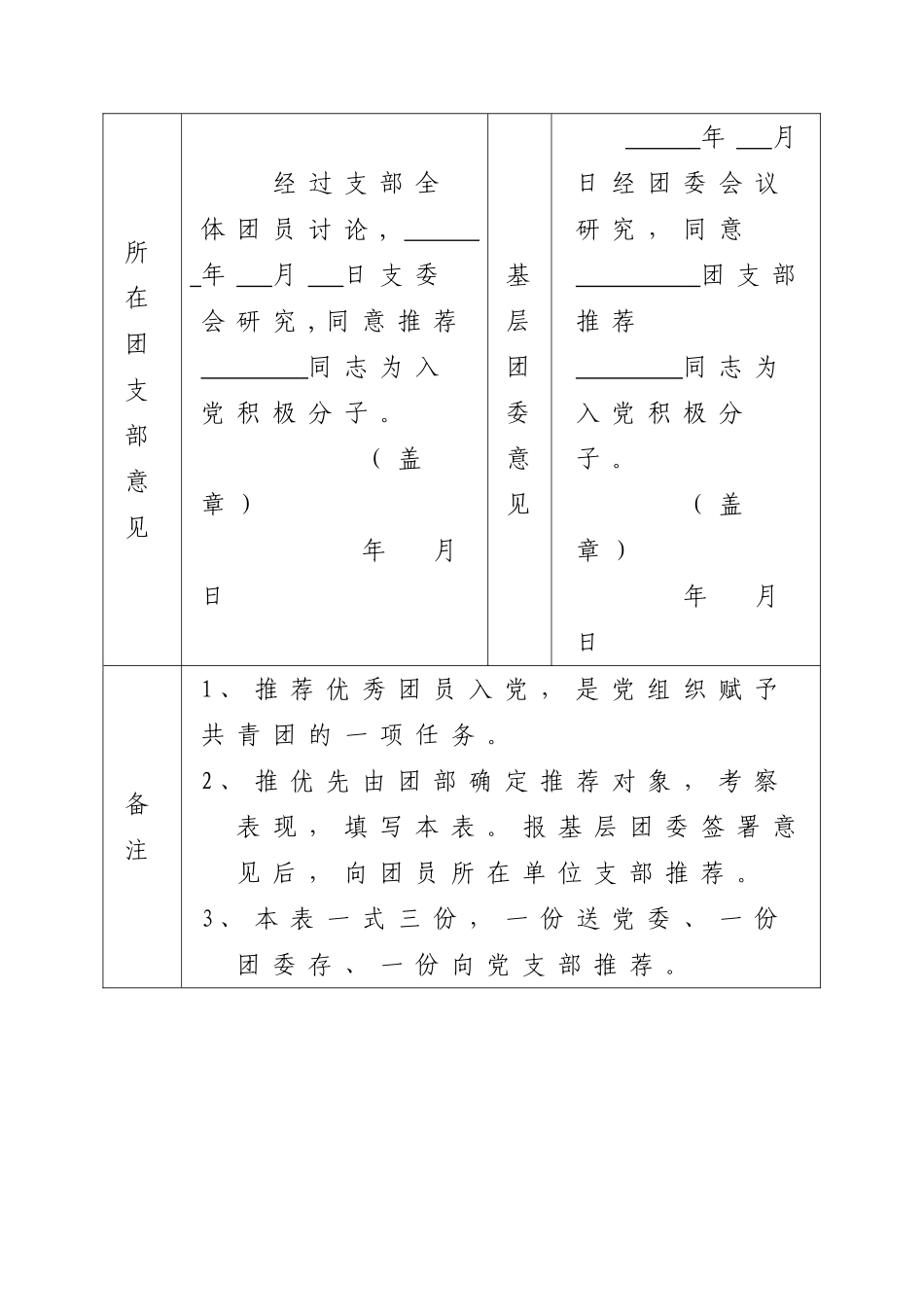 发展党员的全部表格_第3页