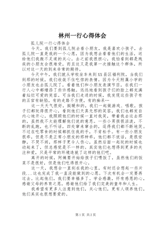 林州一行体会心得