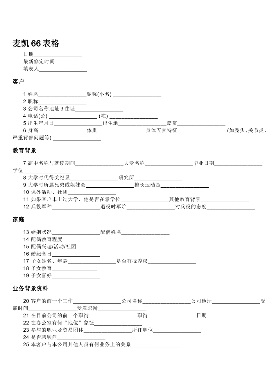 哈维麦凯人脉66表格_第1页