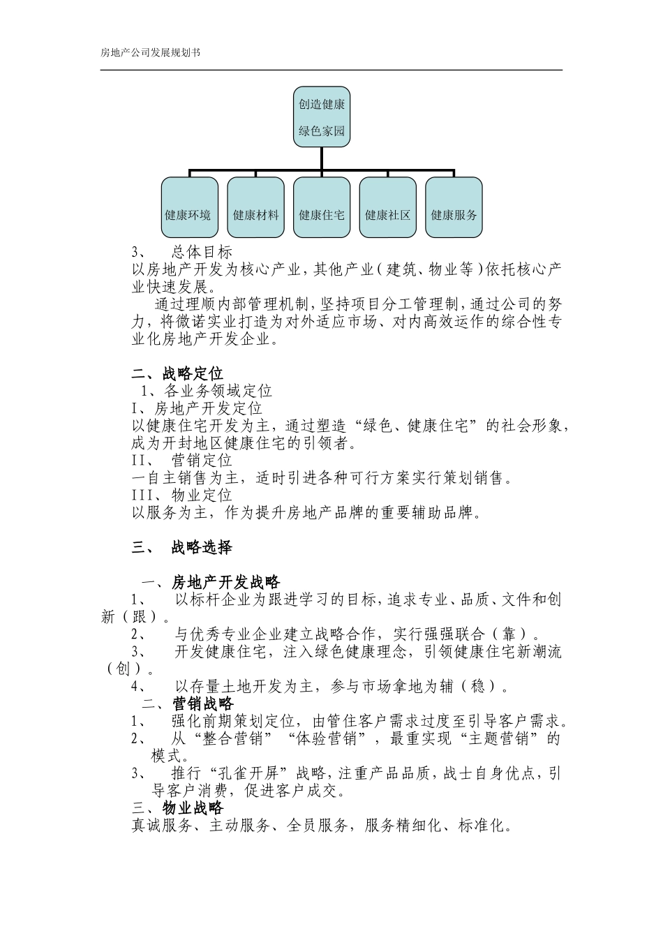 房地产开发有限公司发展规划书_第3页