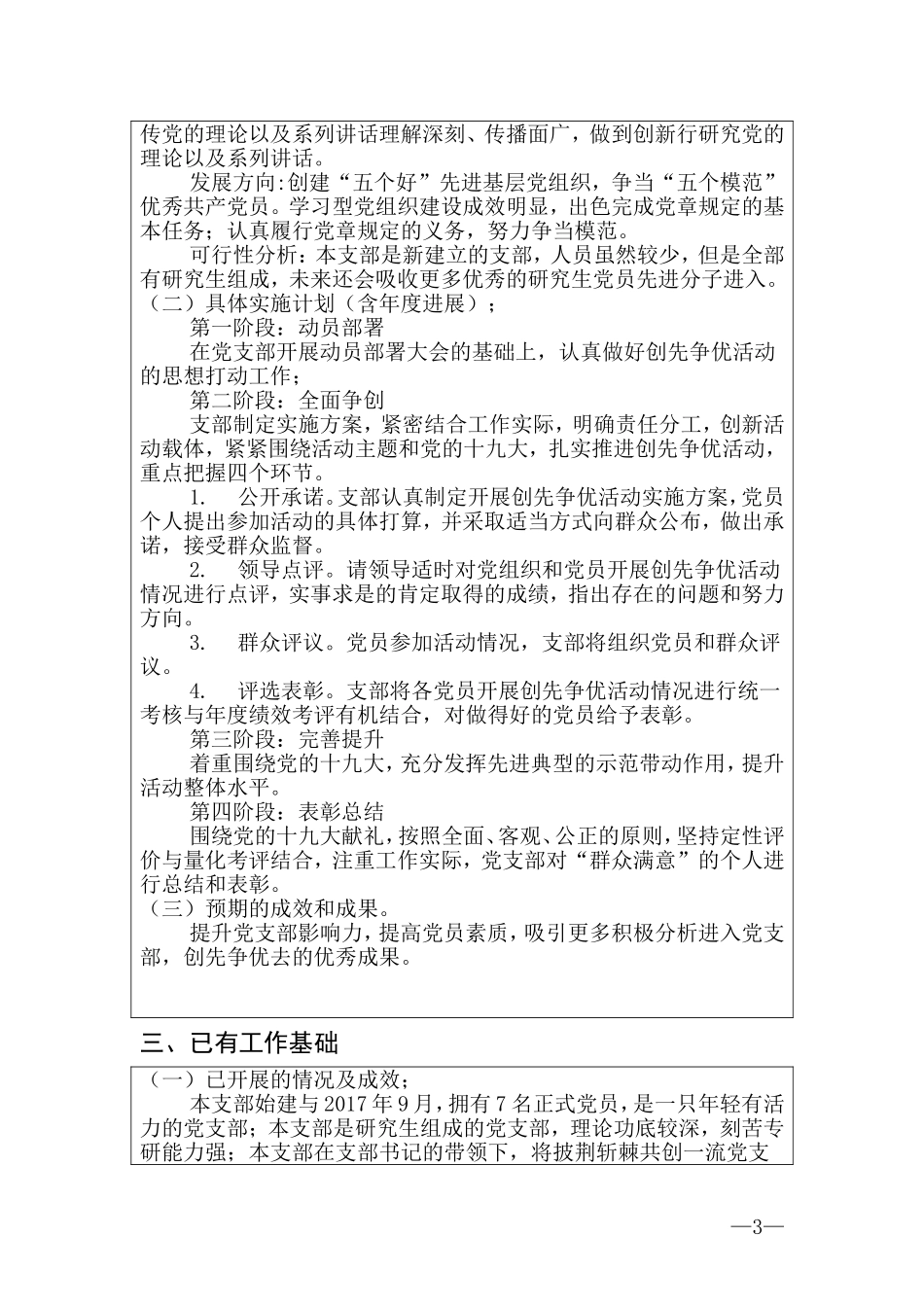 创一流党支部项目申报书_第3页