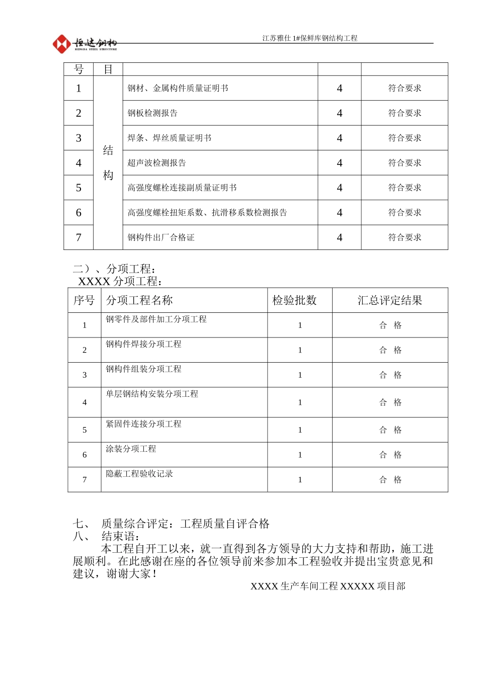钢结构工程完工验收汇报材料_第3页