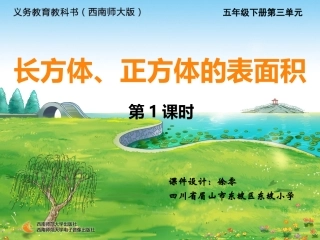 长方体、正方体的表面积