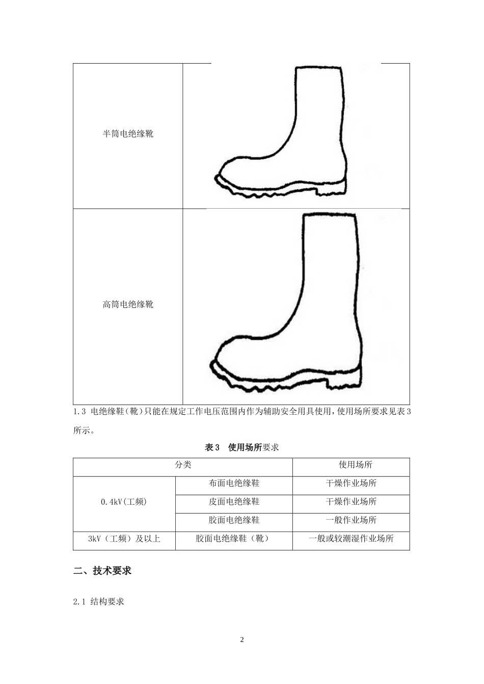 电绝缘鞋技术规范说明_第3页