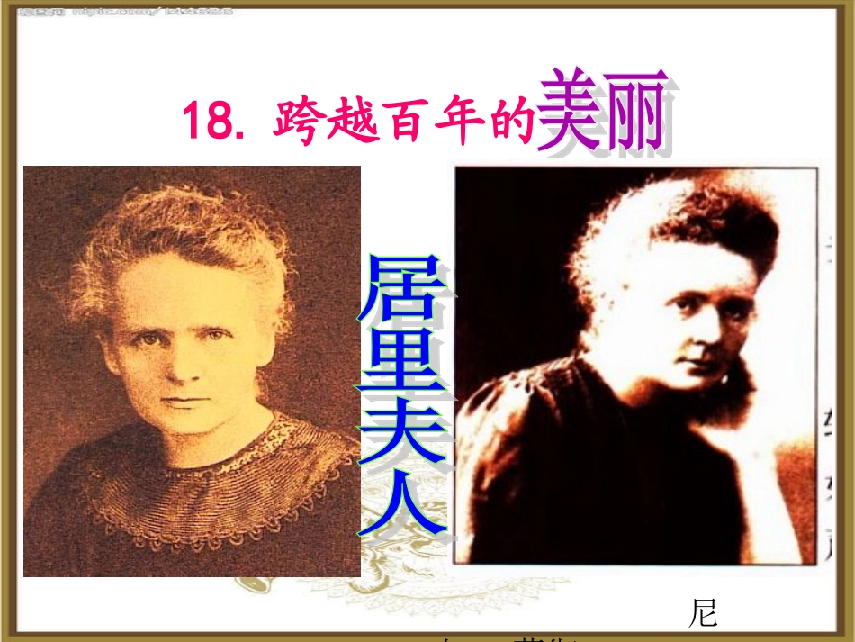 《跨越百年的美丽》课件-董彻_第3页