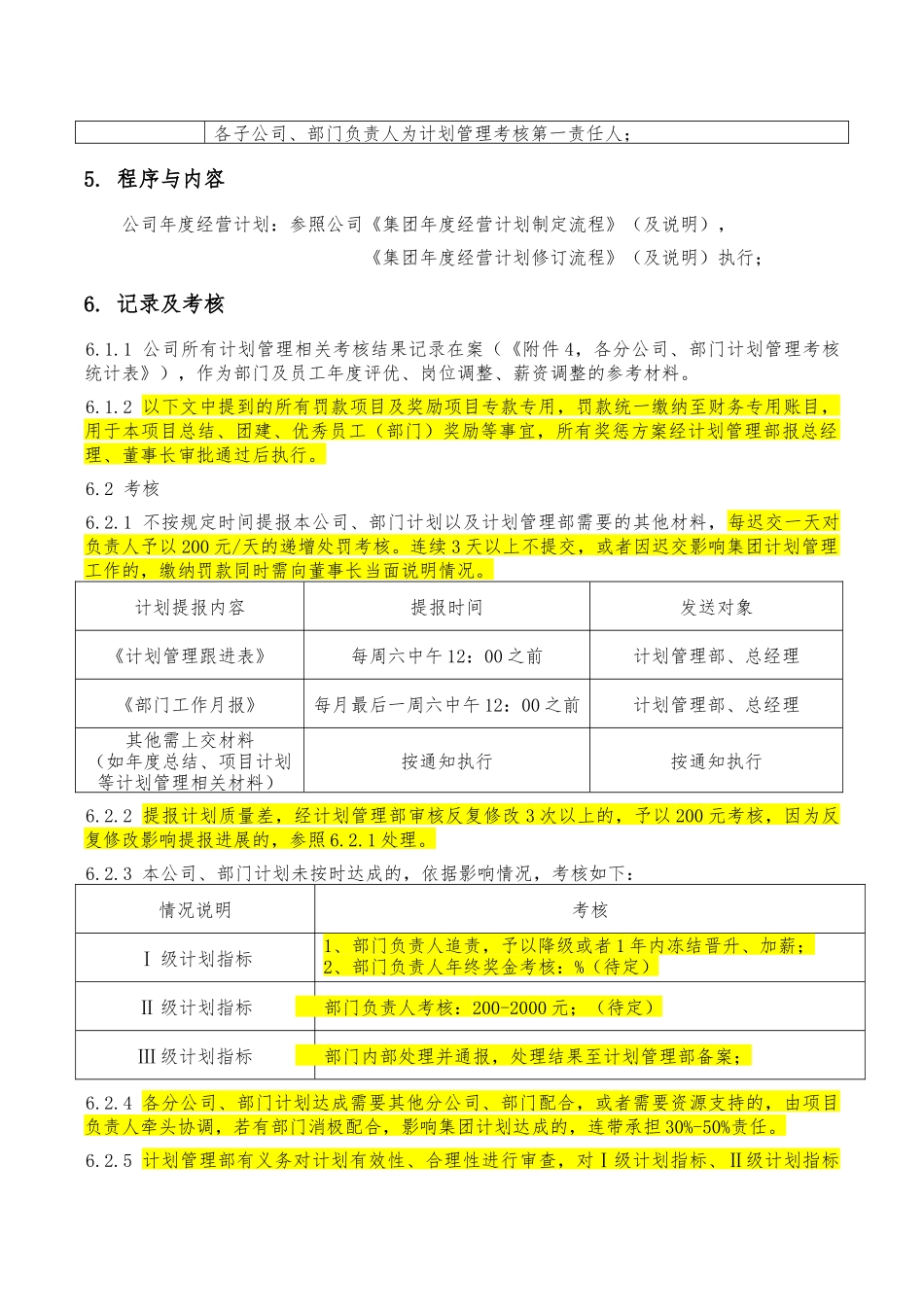 集团公司经营计划管理制度_第2页