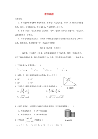 初中数学特长展示预赛试题