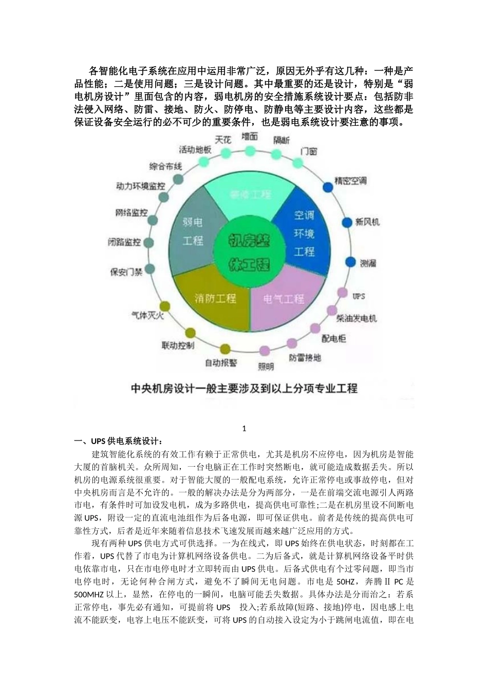 机房整体工程设计方案_第1页