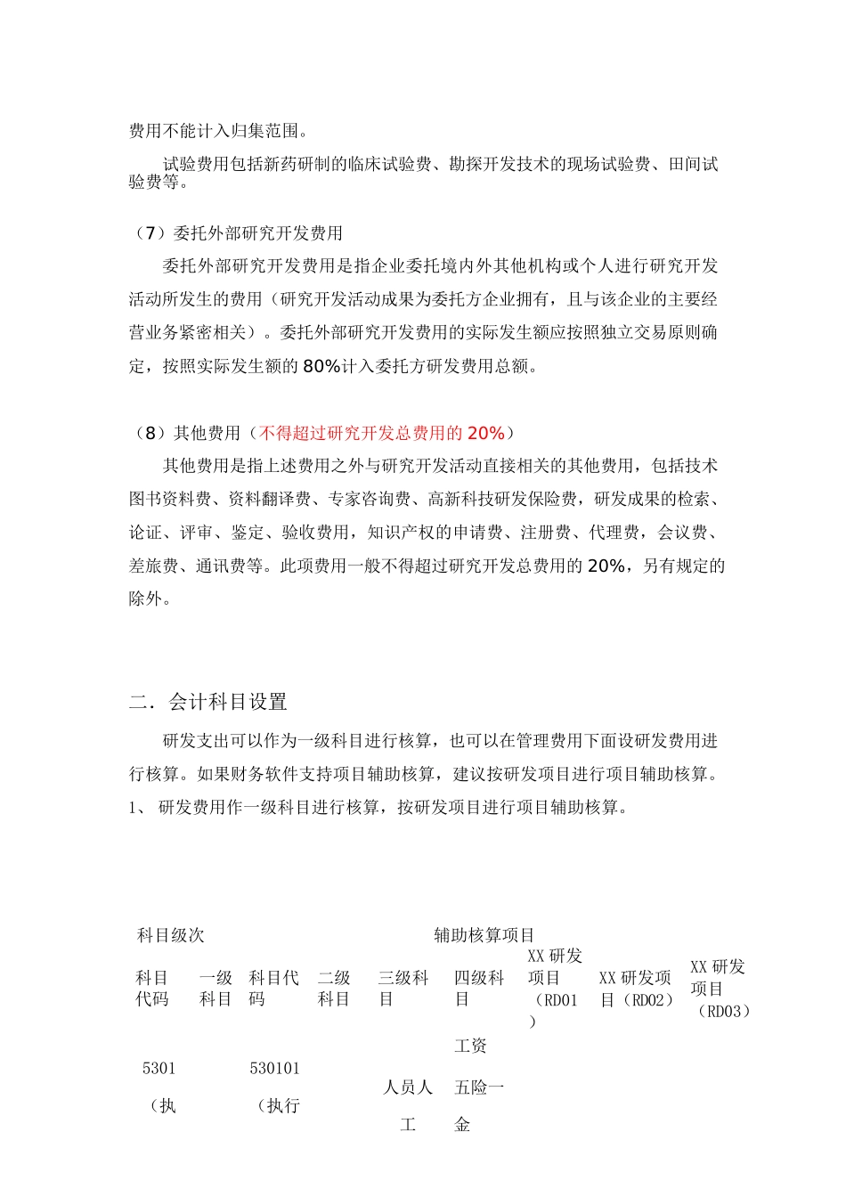 高新技术企业研发费用核算细则_第2页