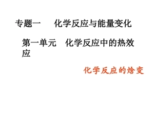 1、化学反应的热效应-(2)