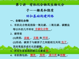 高中生物《有机化合物与生物大分子》课件6-浙科版必修1