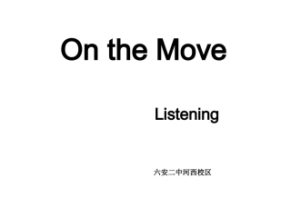 Lesson2OntheMove