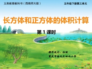 长方体和正方体的体积计算-(2)