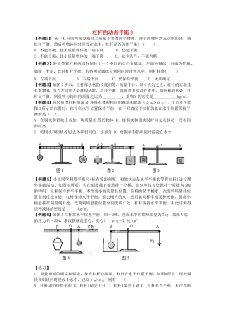 中考物理总复习 杠杆的动态平衡3试卷