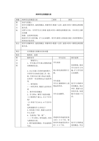 两种常见的数量关系