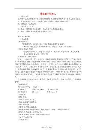 高中语文-装在套子里的人教案3-新人教版必修5
