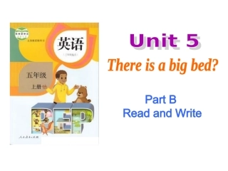 pep五年级上册-unit5There-is-a-big-bed-B-read-and-write