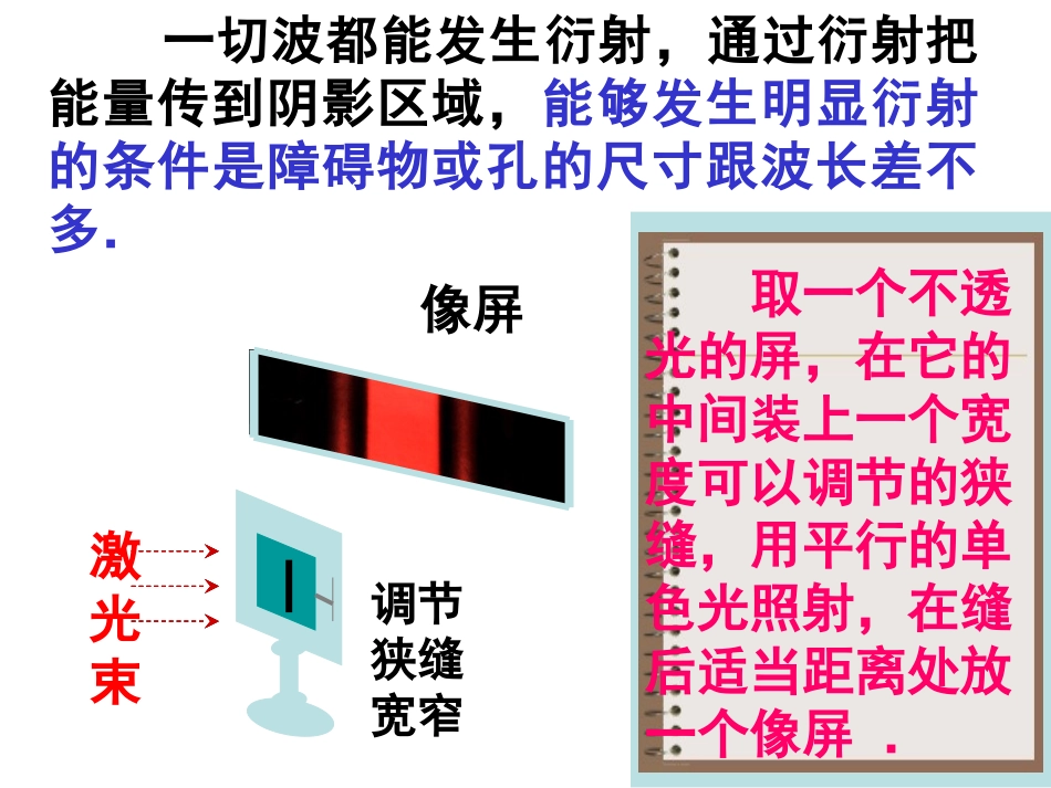 高中物理《13-5光的衍射》课件新人教版选修3_第3页