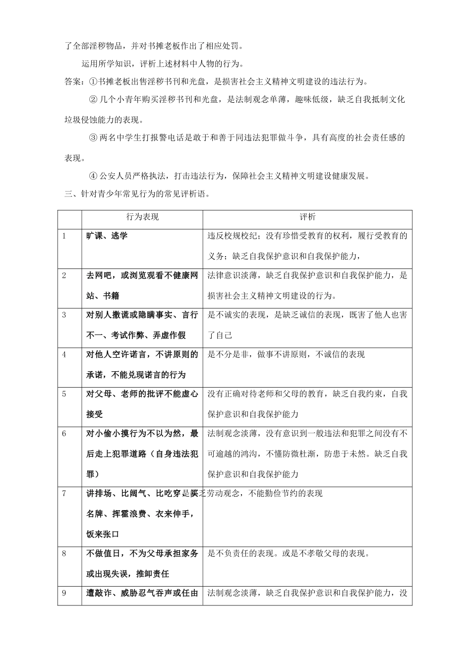 初三政治复习专题常见设问方式及答题思路 新课标 人教版 试题_第2页