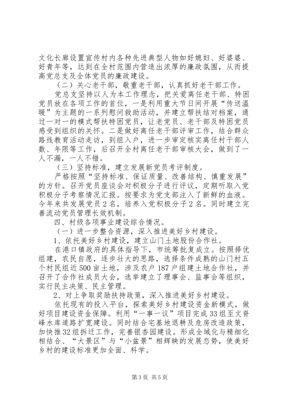 农村20XX年党总支工作总结_第3页