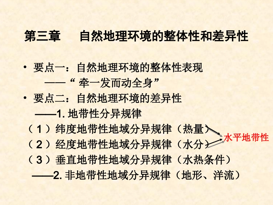 自然地理环境的整体性与差异性_第1页