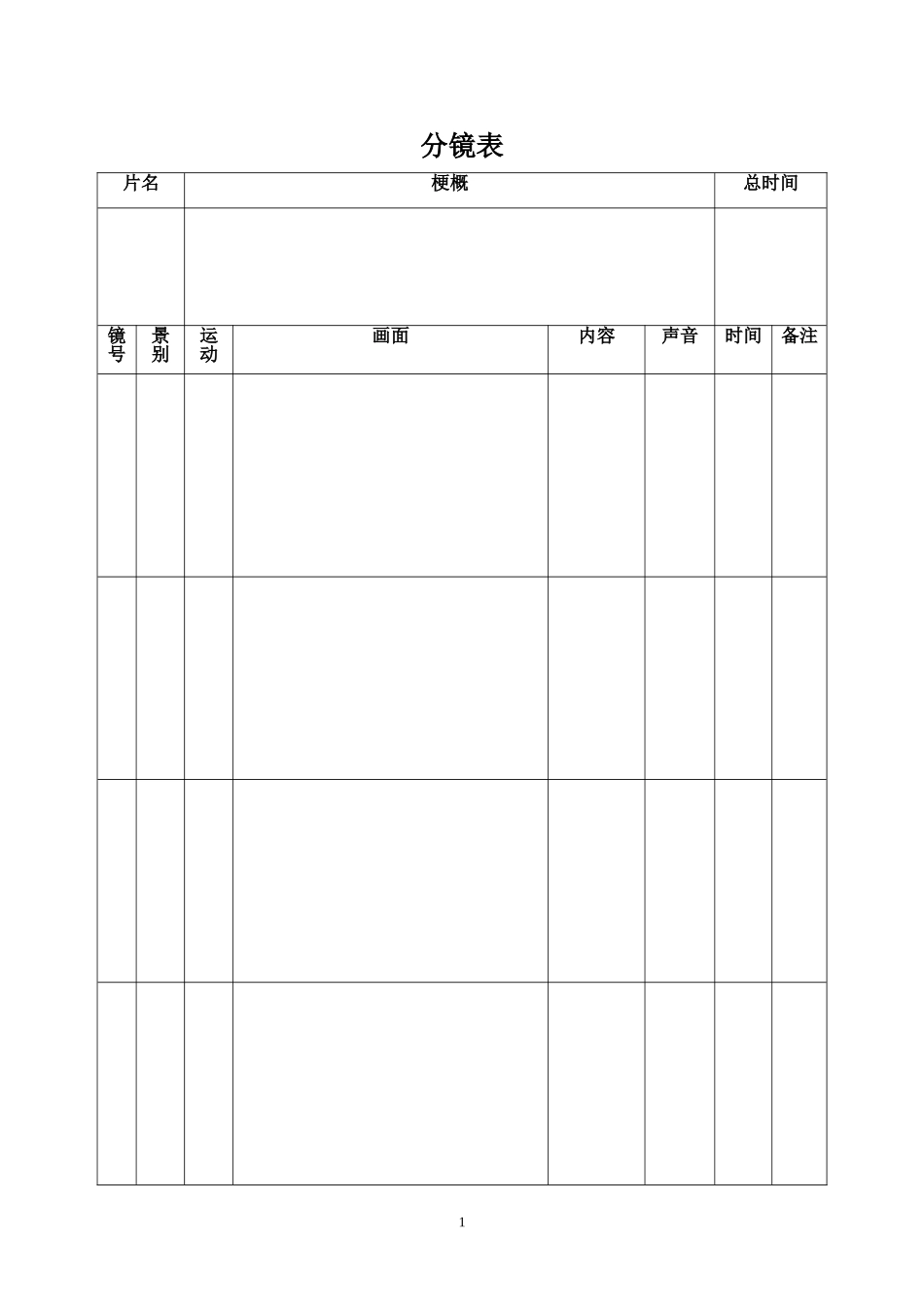 电影、动画分镜表_第1页