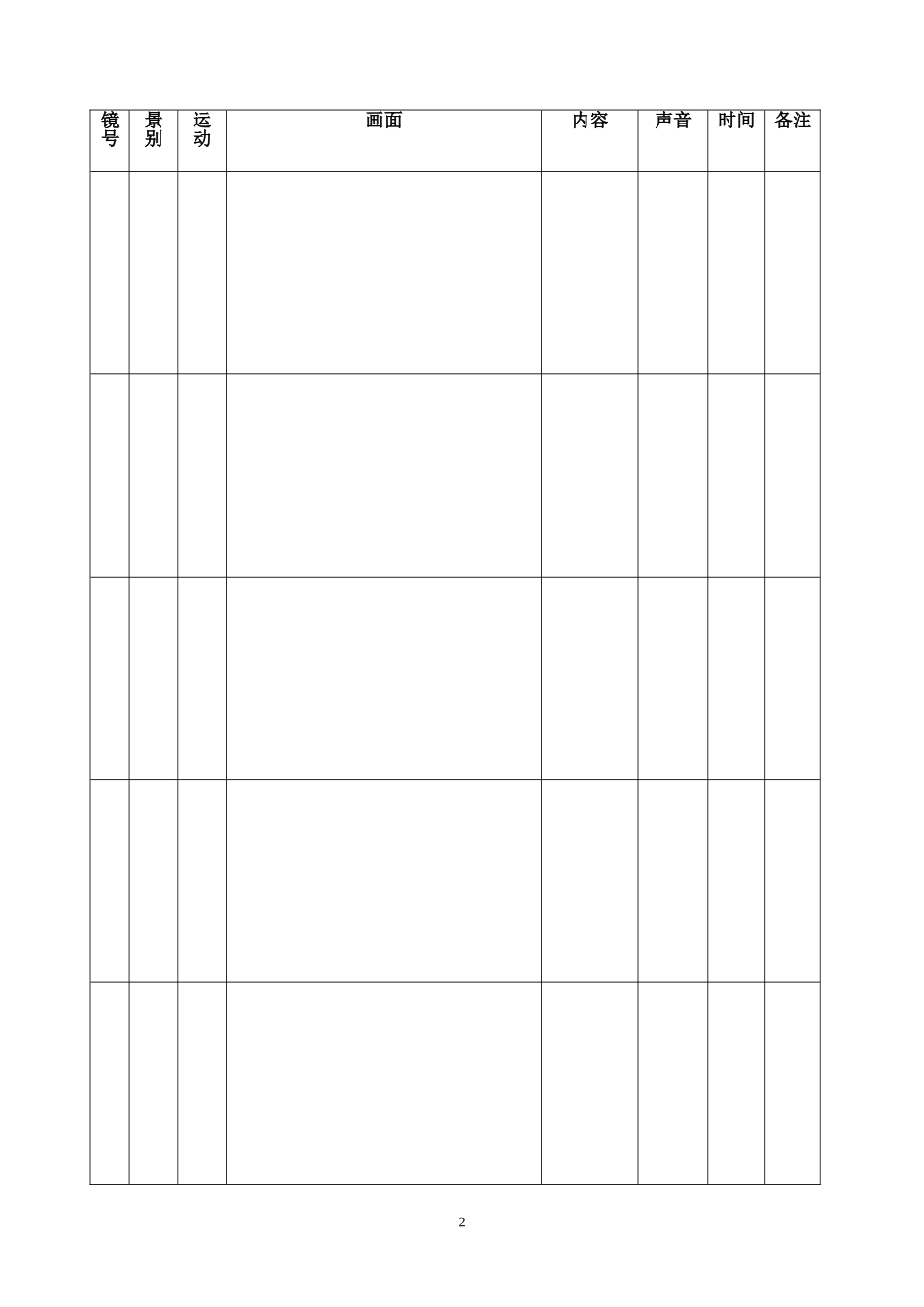 电影、动画分镜表_第2页