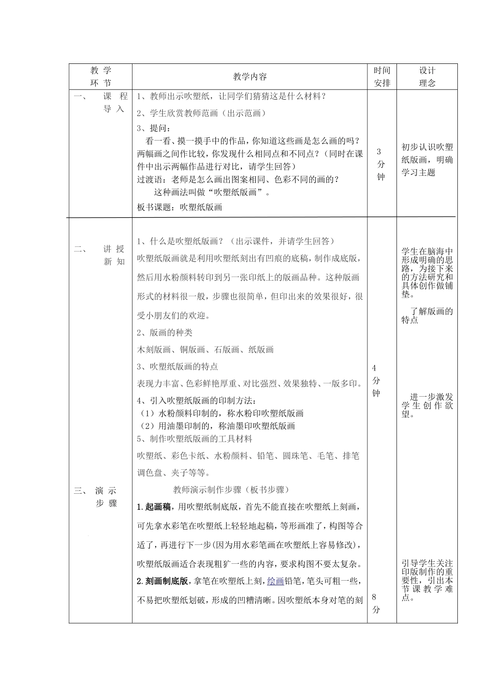 吹塑纸版画教学设计_第2页