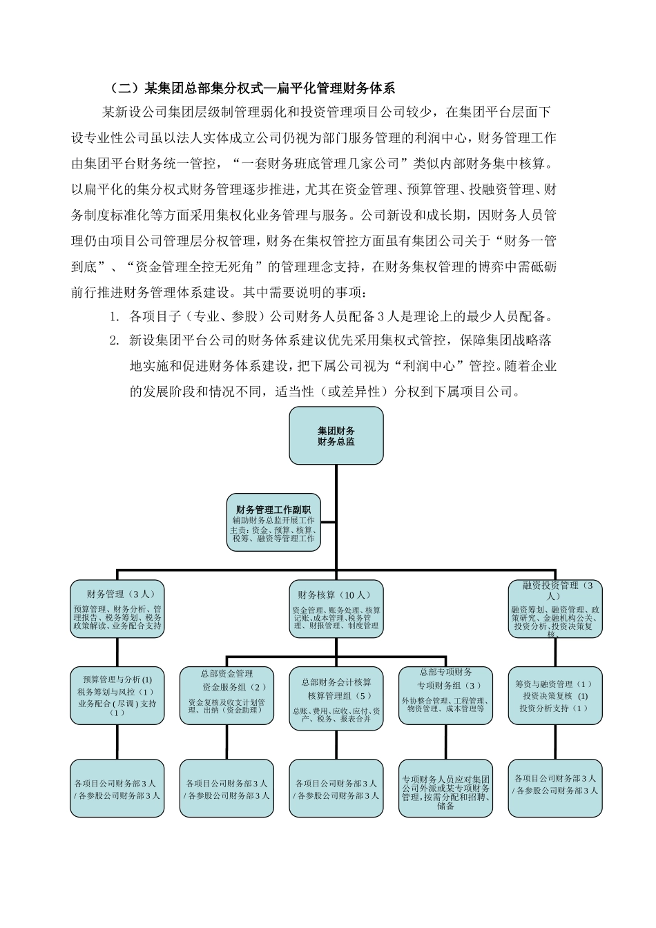 财务体系模式及组织架构方案--(设计+整理丰富版)_第2页