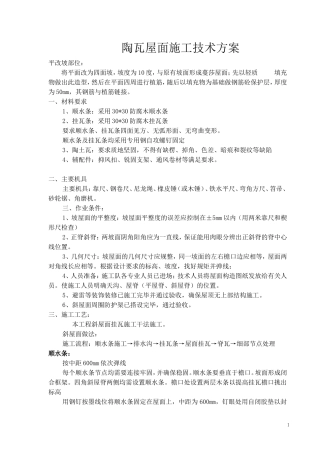 屋面瓦施工方案