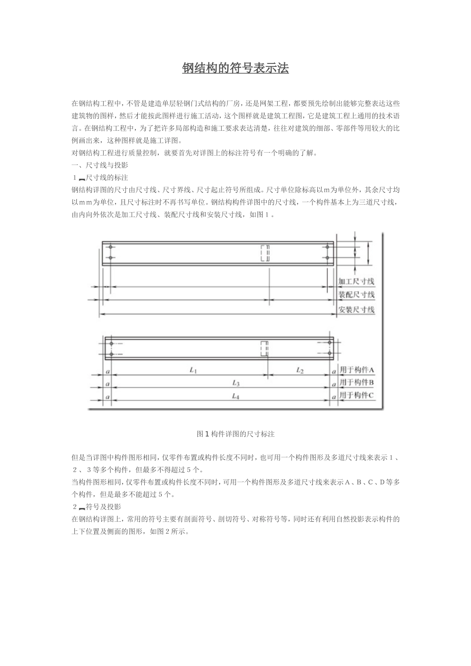 钢结构的符号表示法_第1页