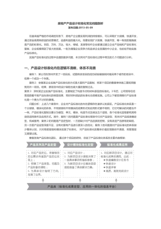 房地产产品设计标准化常见问题剖析