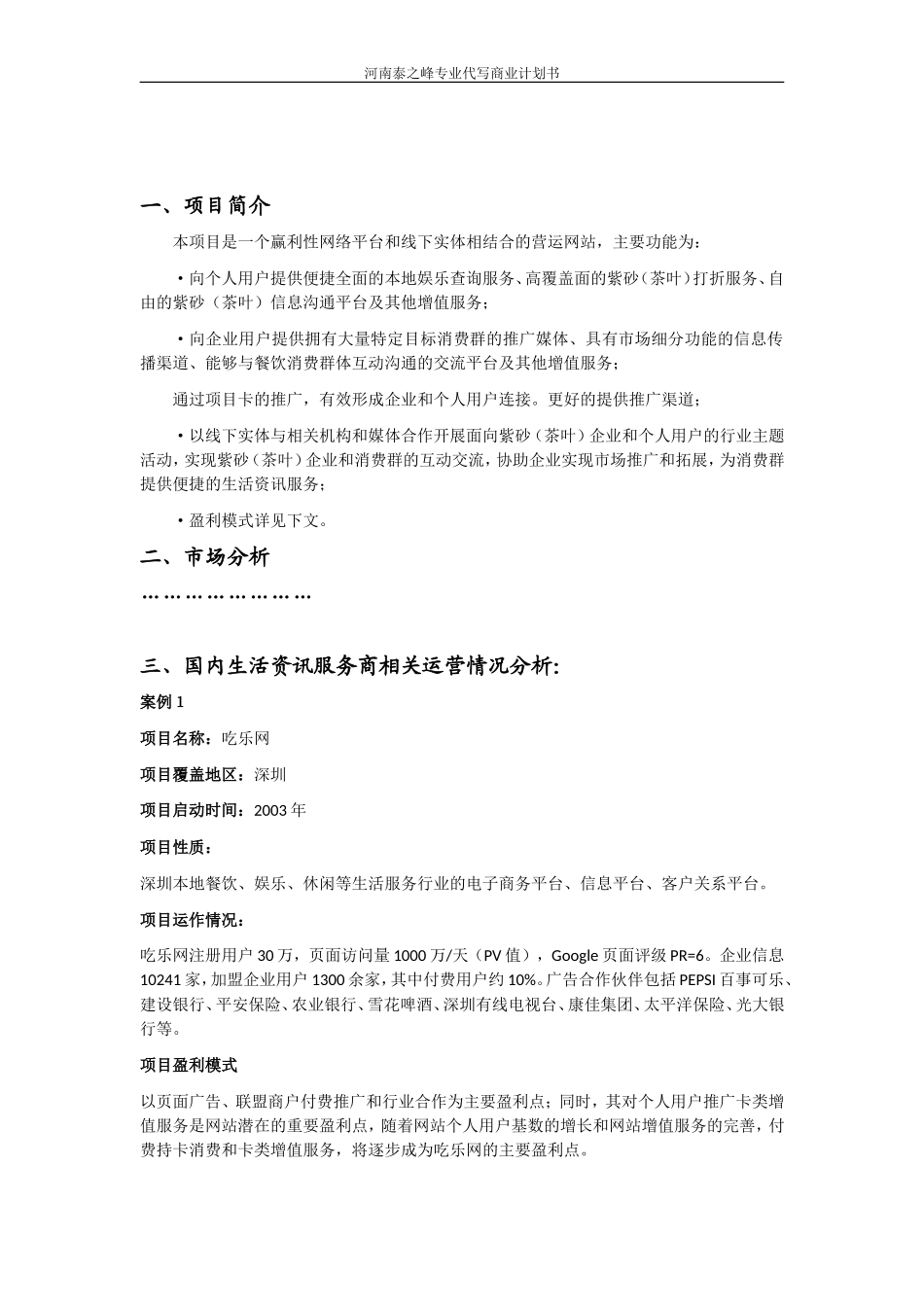 编写网站运营商业计划书范文_第2页