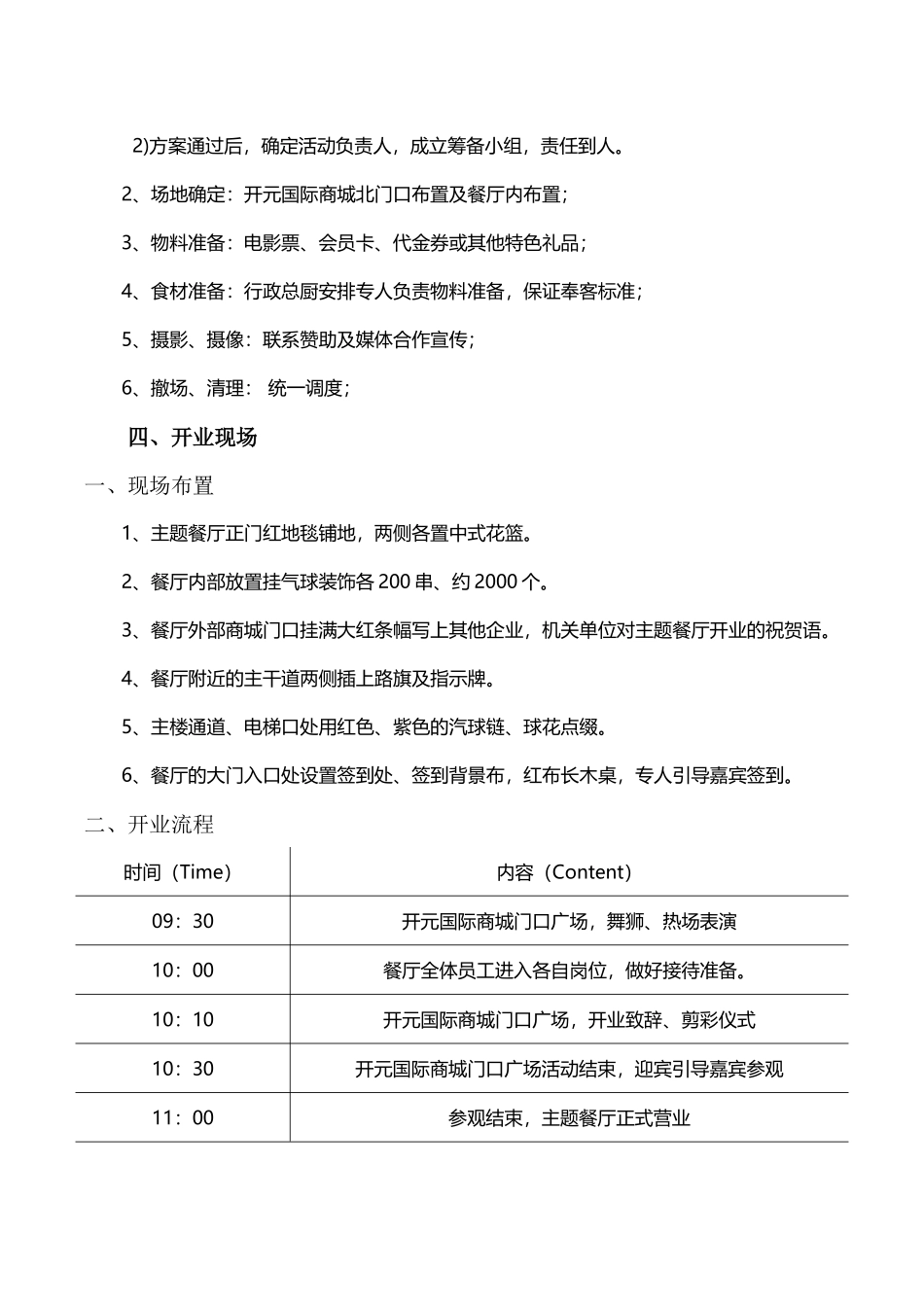餐厅开业活动策划_第2页