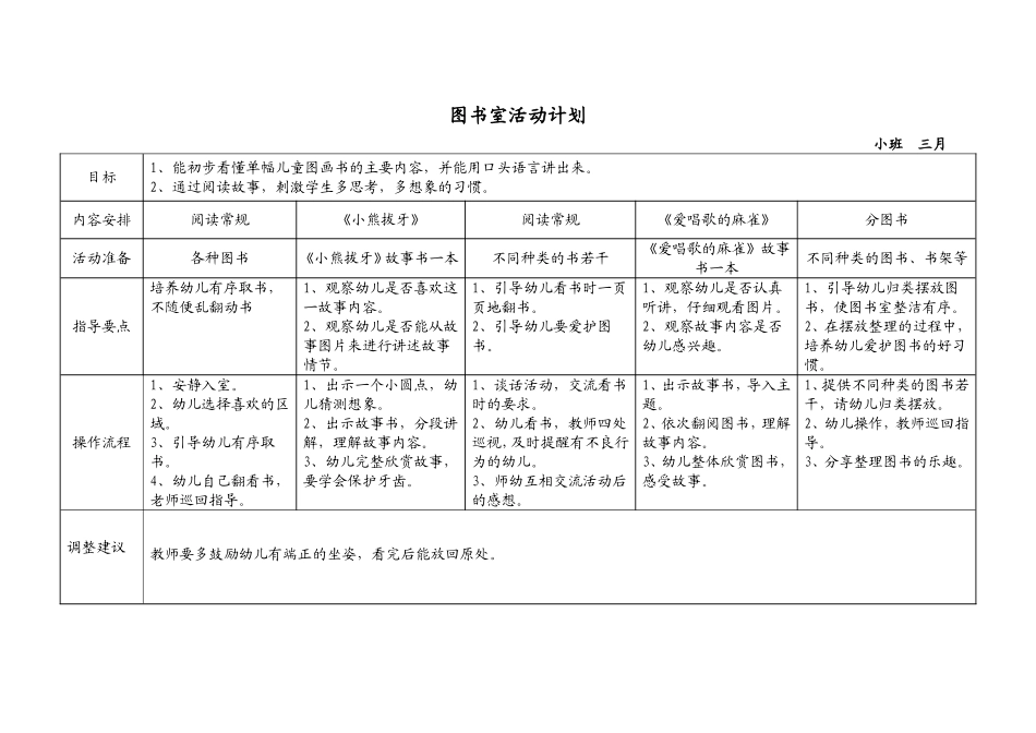 图书室活动计划下——小班_第2页