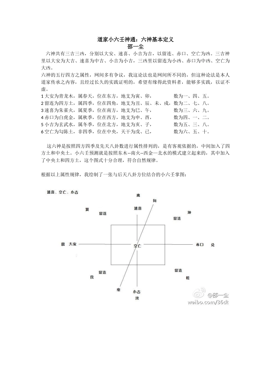 邵一尘《道传小六壬》_第1页