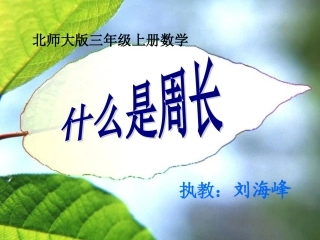 小学数学北师大2011课标版三年级数学三年级上北师大版5.1.1什么是周长课件.1.1什么是周长课件