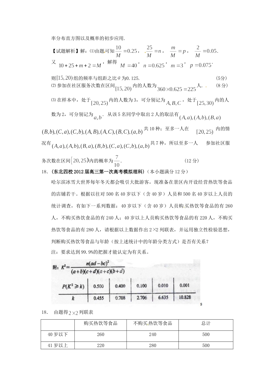 吉林省各地市高考数学最新联考试卷分类大汇编(13)统计试卷_第2页