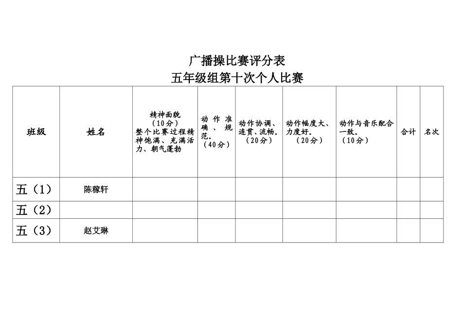 广播操比赛评分表_第1页