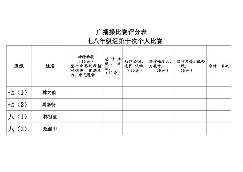 广播操比赛评分表_第3页