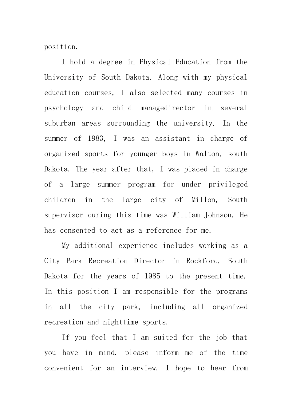 个人求职信范文-英语_第3页