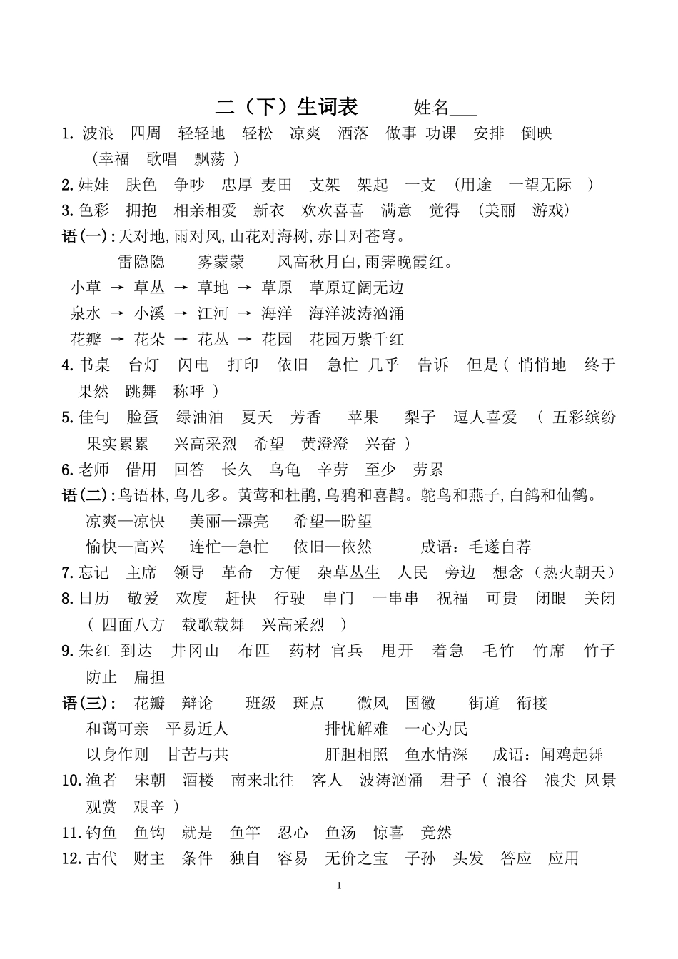 二下(鄂教版)生词表_第1页