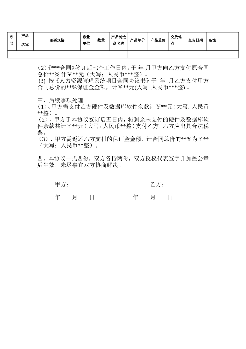 项目合同终止协议_第2页