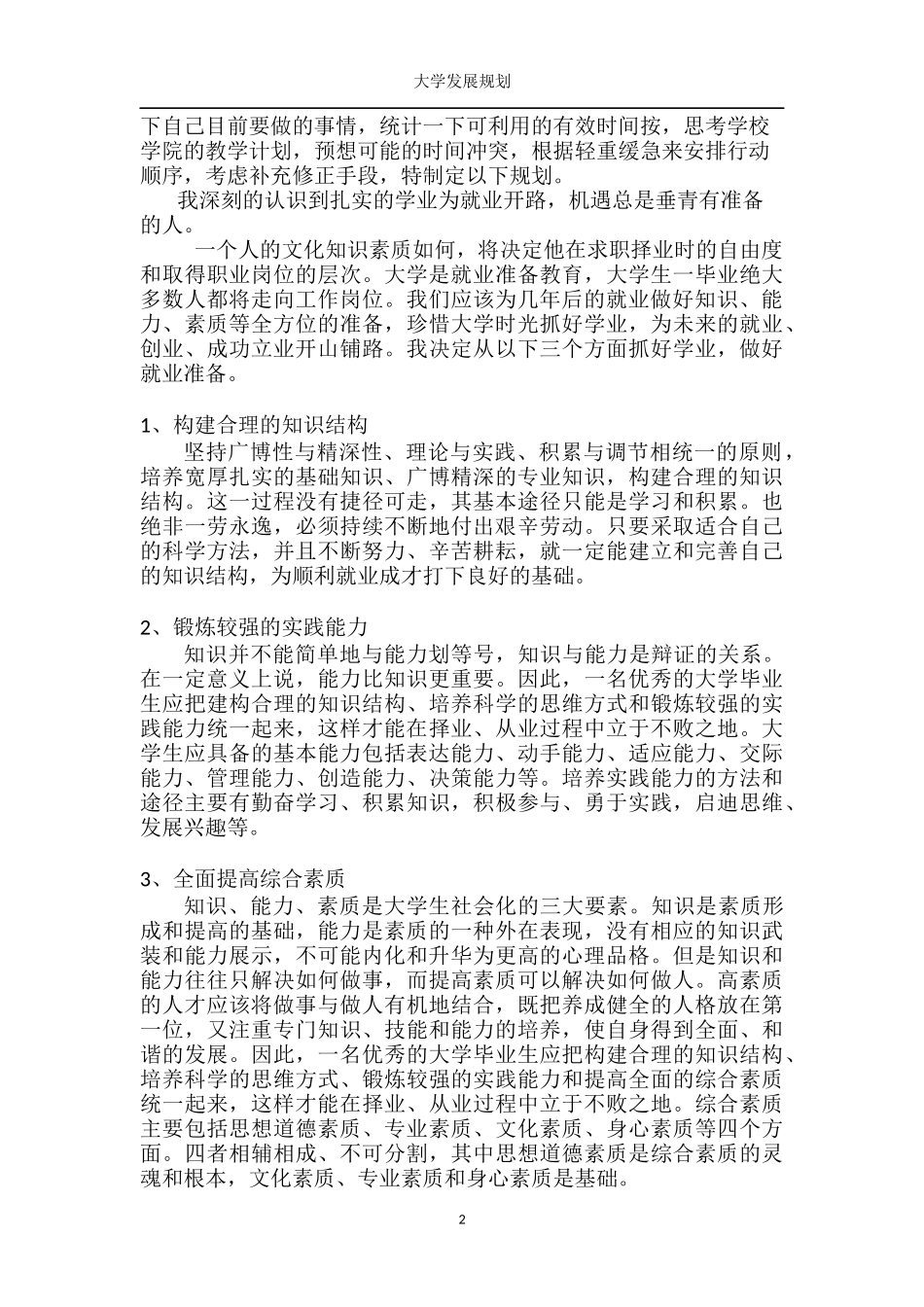大二发展规划_第3页