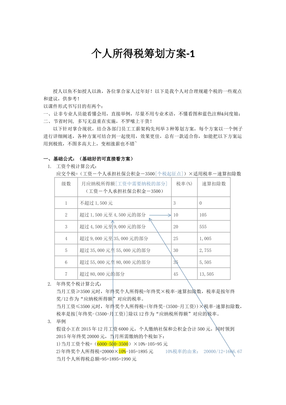 个税筹划方案_第1页